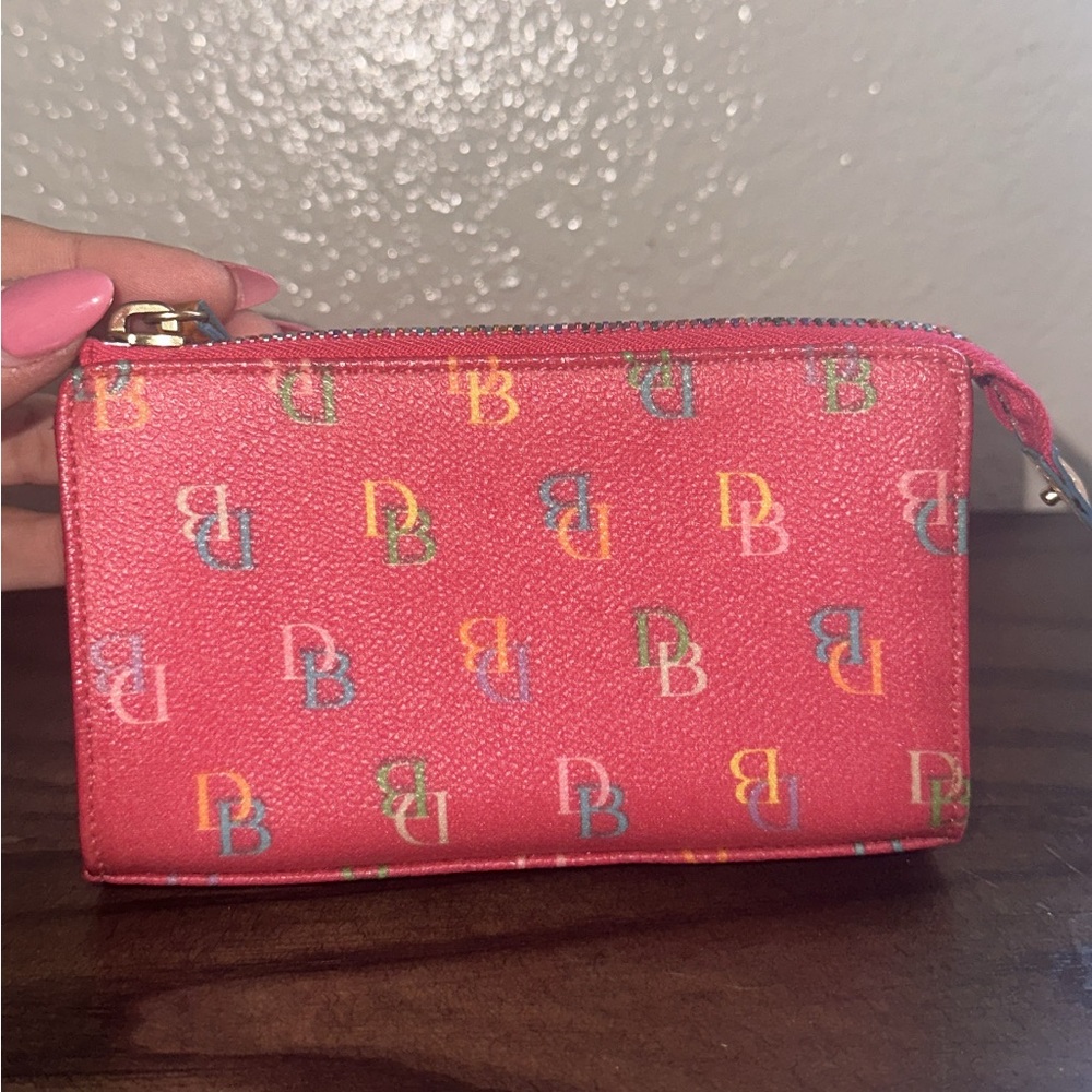 Dooney & Bourke Pink Y2K Monogram Zip Pouch - Picture 2 of 5